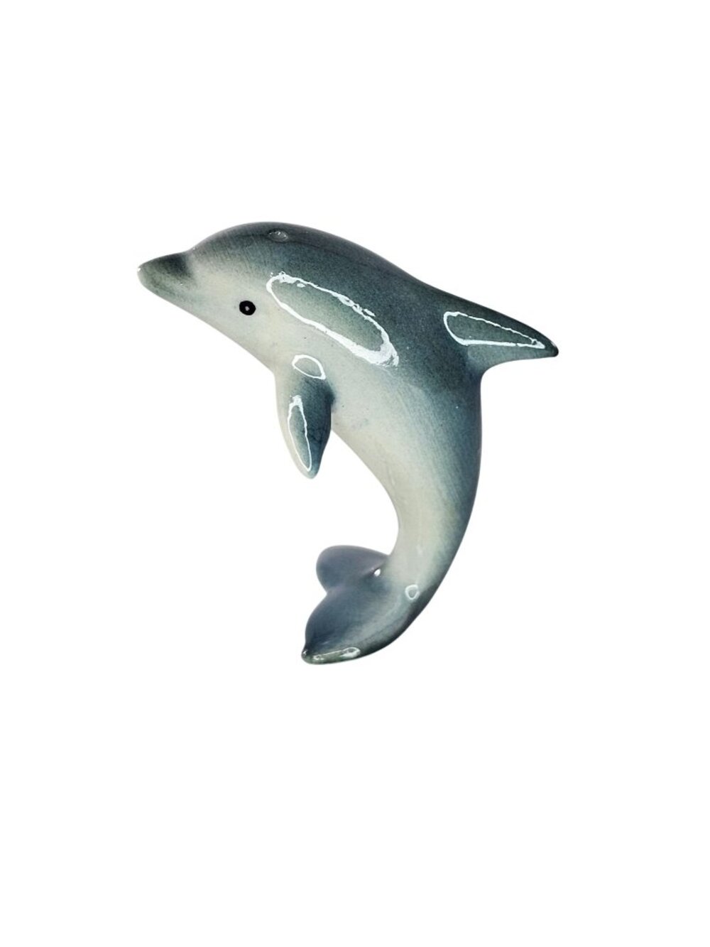 Klima Porcelain Standing Dolphin Blue Gray Miniature Figurine Ocean Critter